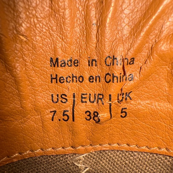 Shoemint Boots Womens 7.5 Spence Cognac Brown Leather Ankle Bootie - Picture 13 of 13